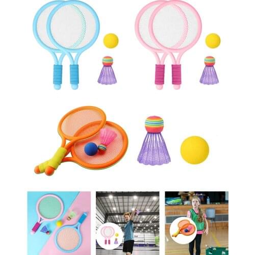 Badminton Set for Kids with 2 Rackets, 2 Balls Tennis Racquet Play Game Beach