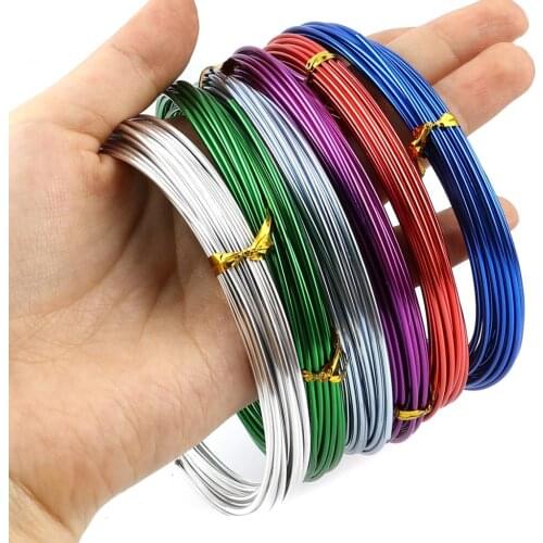 1.5mm Multicolor Aluminum Jewelry Thread Cord DIY Beading String Strap Necklace Rope for Making Bracelet Bead Rope Craft Jewelry