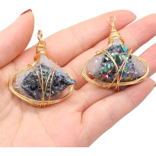 New Style Natural Freshwater Pearl Irregular Pendant Winding Oval For Jewelry Making DIY Necklace Bracelet Accessory