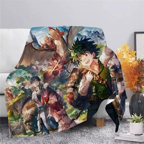CLOOCL Anime My Hero Academia Flannel Blanket 3D Printing Blankets for Beds Kids Home Decoration Autumn Adult Throw Blanket