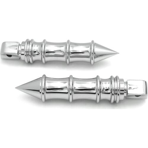 Aftermarket free shipping motorcycle parts Spike Passenger Foot Pegs for Kawasaki Vulcan Marauder 1600 Boulevard M95 rear CHROME