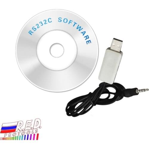 RS232CD Software and USB Cable with 3.5mm Diameter Jack