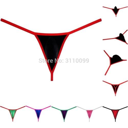 Mens String Hipster Panties Underwear Bikini Thong Spandex Contour Pouch T-back