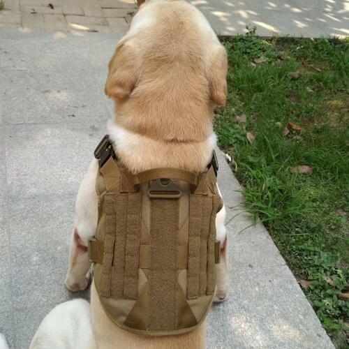 Tactical military breathable dog clothes strap adjustable size training hunting moor dog vest harness German Shepherd