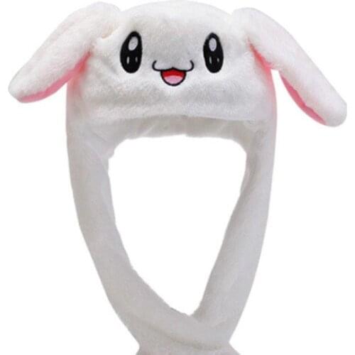 Shaking Same Network Red Rabbit Ears Caps Pinch Ears Will Move Rabbit Hat Elephant Panda Unicorn Airbag Cap