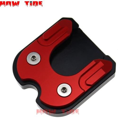 Motorcycle Side Stand Extension Pad Enlarger Anti-rust Fit for MOTO GUZZI 1200 STELVIO NTX ABS (LZA/LZB) CNC Aluminum0