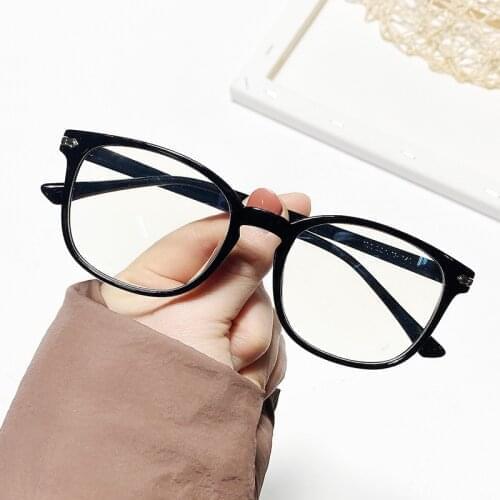 Womens Blue Light Blocking Glasses Mens TR90 Eyeglasses Frame Vintage Classic Computer Transparent Spectacles Frames