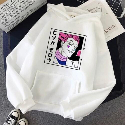 Anime Hoodie Hunter X Hunter Womens Sports Jumper Hoodie Sweatshirt Killua Zoldyck Hisoka 90s Hoodie Top Mens Hoodie