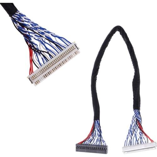 1 Pc x LVDS Cable 8 Bit LVDS Cable FIX-30 Pin 2ch For 17 19 22 26 inch LCD/LED Panel Controller 25cm Z17