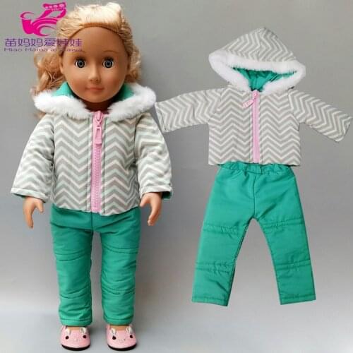 18 Inch Doll Clothes ski coat for 43cm Baby new born Doll Clothes Children bebe Doll Jacket