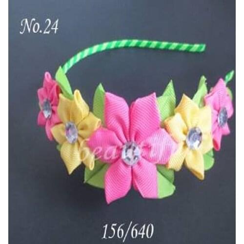 20 pcs BLESSING Good Girl Modern Style Headband accessories hyacinth Garland Hair Bow 88No