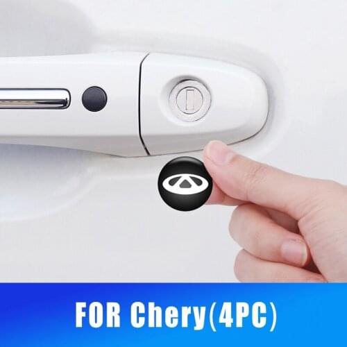 4Pcs Car Goods Keyhole Stickers Decals External Decoration For Chery Tiggo Fulwin A1 A3 QQ E3 E5 G5 V5/EMGRAND EC7 EC7-RV EC8