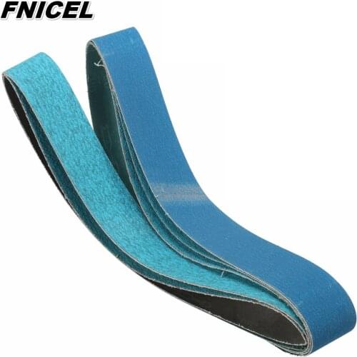 5pcs 760mm*40mm 915mm*50mm Blue Zirconium Corundum Sanding Belts Linishing Belt 40# 60# 80# 120