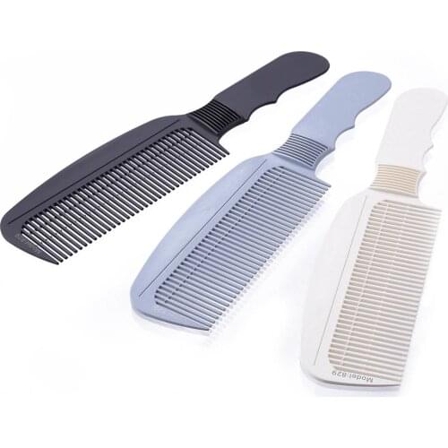 Carbon Fiber Anti-Static 3D Hairdressing Comb Clipper Barber Haircut Brush