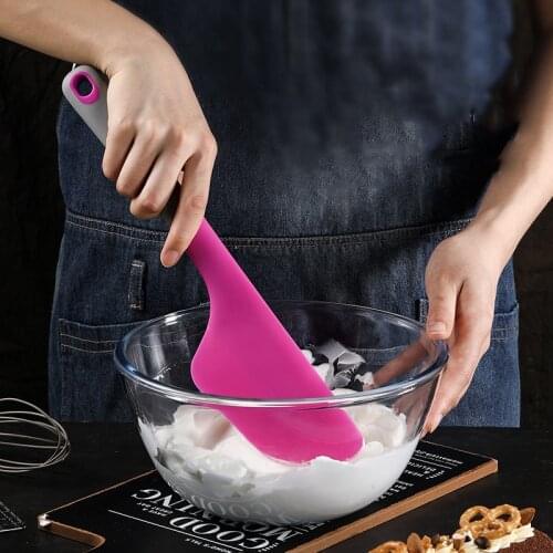 Large Safety Silicone Scraper Baking Scraper Silicone Butter Cake Spatula Butter Cake Bread Spatula Cake Baking Tools Random Co