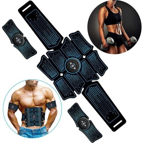 Electric Press Simulator Massager ABS Abdominal Muscle Trainer Sports Gym Home Exercise Fitness Equipment Training Gym Tools