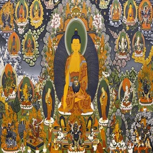 Photo wallpaper custom 3D buddha statue mural decorating hotel restaurant temple corridor wall painting wallpaper