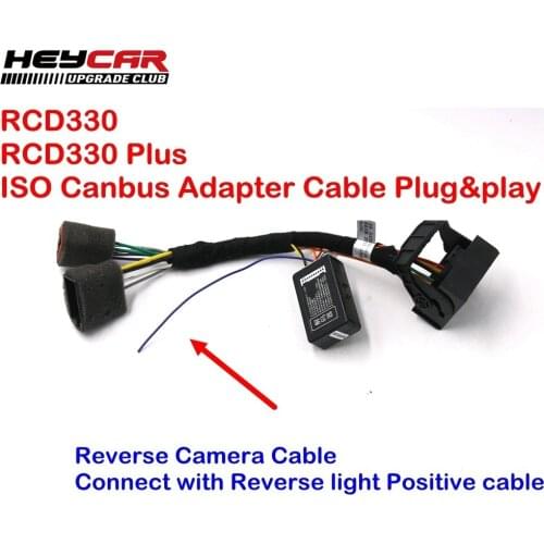 RCD330 Plus MIB RCD330G Plug&Play ISO Quadlock Adapter Cable Wire CANBUS Simulator For VW Golf Jetta 5 6 MK5 MK6 Passat B6 Polo
