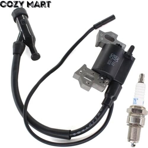 Ignition Coil & Spark plug for Honda GX140 GX120 GX160 GX200 4HP/5.5HP/6.5HP Engine Motor Lawn Mower Rep 30500-ZE1-073