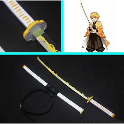 Kimetsu no Yaiba Zenitsu Agatsuma Nichirin Blade Cosplay Replica Sword Prop