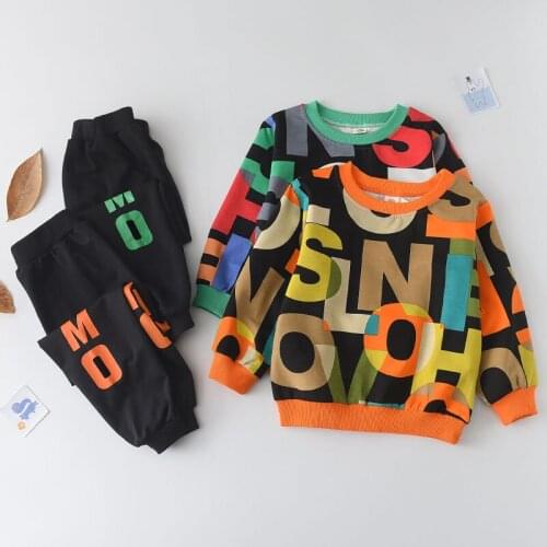 Menoea Kids Casual Active Clothing Sets 2020 New Autumn Boys Fashion Cartoon Lion Outfits 2PCS Children Costumes 2-5 Years