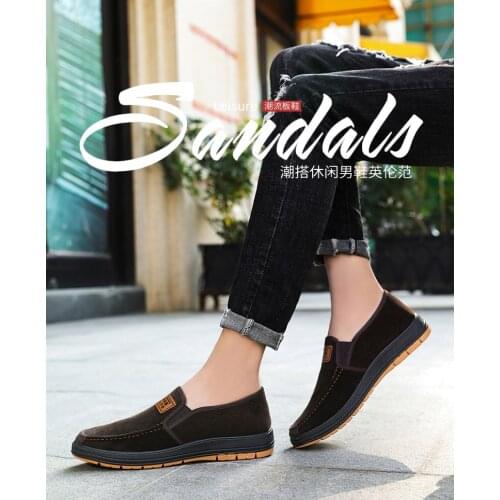 Mens Canvas Shoes , Lace-free Casual Shoes , Non-slip Work Shoes , Driving Shoes , Business Shoes , Size 39-44