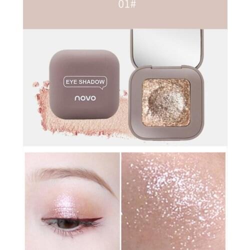 NOVO Texture 10 Color Single High Light Eye Shadow Mashed Potato Shimmer Pearl Light Eye Shadow Makeup Tool New Eye Shadow TSLM1