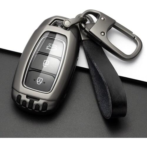 NEW Car Key Cover Case Shell For Hyundai i30 Ix35 Kona Encino Solaris Azera Grandeur Ig Accent TM Palisade Santa Fe keychain