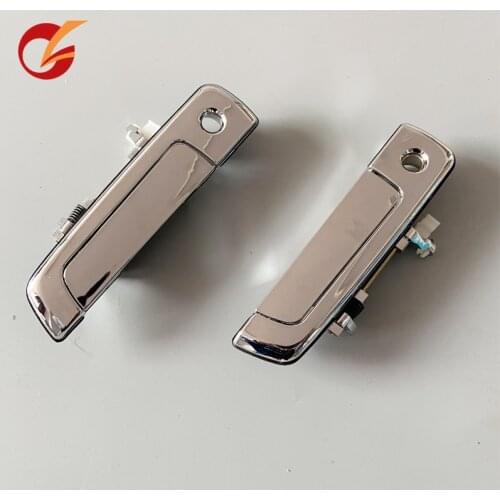 Front door outer handle chrome use for 2001-2004 Chrysler Sebring 01-05 Dodge Stratus 97-04 Mitsubishi Mirage Eclipse Galant