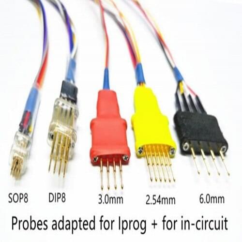 Probes Adapters for in-circuit ECU Work with Iprog+ Programmer Iprog Prog and Xprog