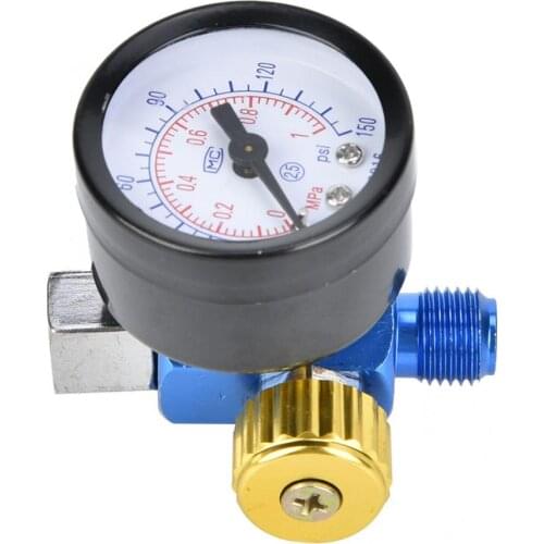 G1/4in Air Inlet Pressure Regulator Aluminium Alloy for Spray Gun Pneumatic Tool