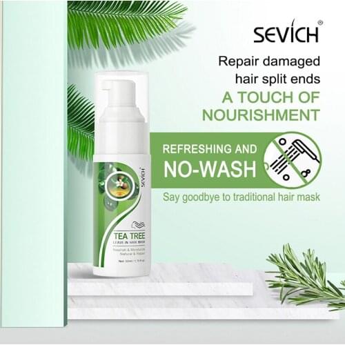 Tea Tree Leave-in Shampoo Smoothing Keratin Moisturize Soften Hair Mask Repair Damaged Hair Conditioner Amino Acid Hair Masks