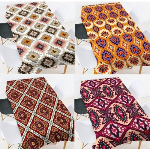 Geometric stripe printing waterproof tablecloth wedding table cloth table cloth rectangular coffee table for living room serape