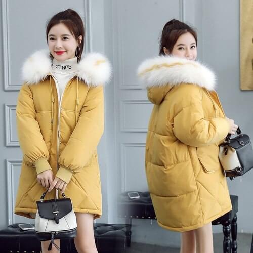 19 Down Woman East Gate Loose Bf Student Cotton-padded Clothes Ins Cotton Bread Serve Loose Coat