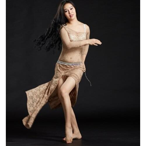 New Arrival Belly Dance Dresses For Ladies Lace Bellydance Costumes Women Belly Dance Performance Wear Long Skirt With Shorts