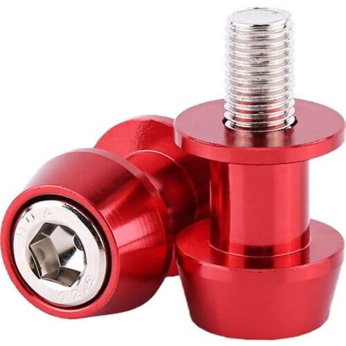 2Pcs M6 X1.5 Motorcycle Cnc Swing Arm Sliders Spools Stand Screw For Yamaha Fz01 Fz03 Fz09 Fz10 Yzf R1 R3 R6 R25 R125 R1000 R6S