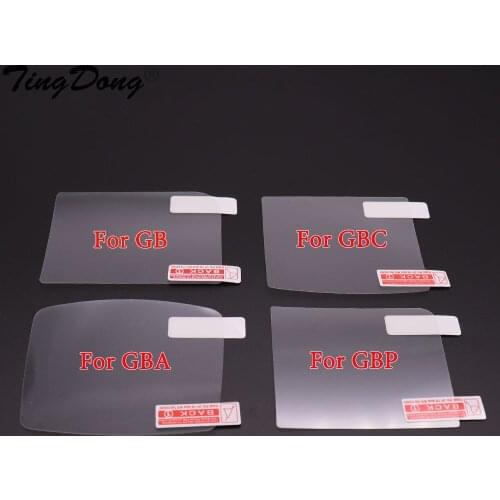 TingDong 2pcs Plastic Clear For GBP Screen Lens Protector For GB GBA GBC GBA SP Protective Film