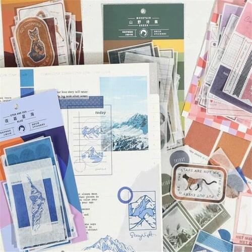 2020 Vintage Plants Scrapbooking Stickers Decorative Sticker DIY Craft Photo Album Card Making Stickers Sets