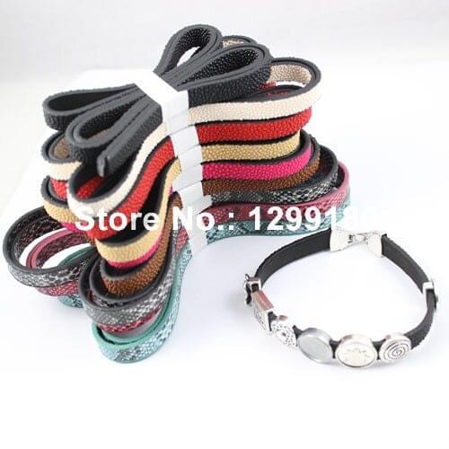 5pcs/lot 10mm Fashion Flat Leather Cord, Leather String for necklace DIY Jewelry Making Accessories 100cm K01813