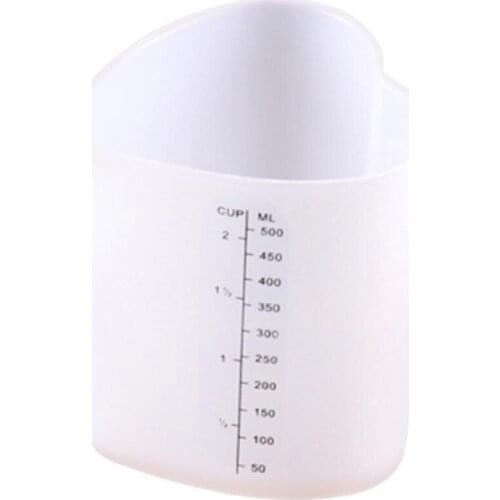 500ml Measuring Cup Eco-friendly Heat Resistant Silicone Non-Stick Measuring Jug Supplies for Home