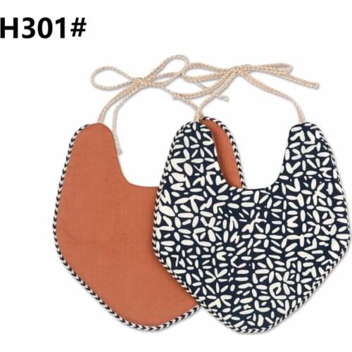 INS Nordic Hot Sale Baby Bib Cotton And Linen Two-layer Saliva Towels AB Side Tassel Infant Baby Bibs Drooling Towel Kids Thing