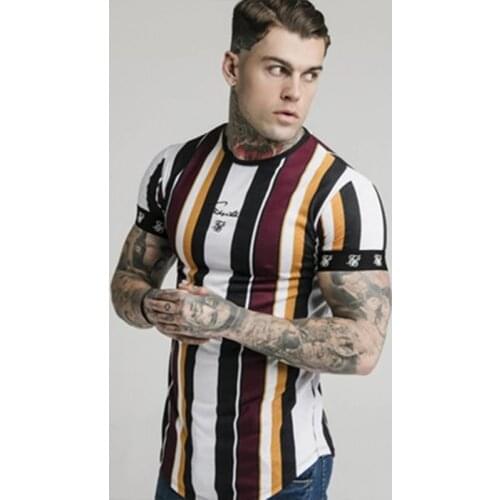 Summer SikSilk Male Running T Shirt Silk Silk Tshirt O-Neck Short Funny Mens Shirts T Shirts Sik Silk Men Tops Tees