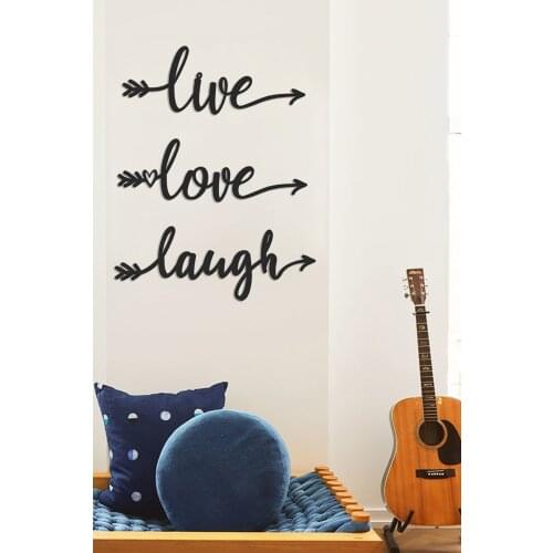 Live Laugh Love Wall Painting Graffiti Living Room Decoration Decorative Wooden Lettering New Home Gift