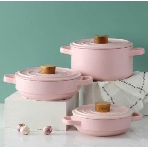 Ceramic Steamer stacked pot high Temperature Resistant Open flame Casserole Porridge and Clay Pot Rice and Stewing One Pot
