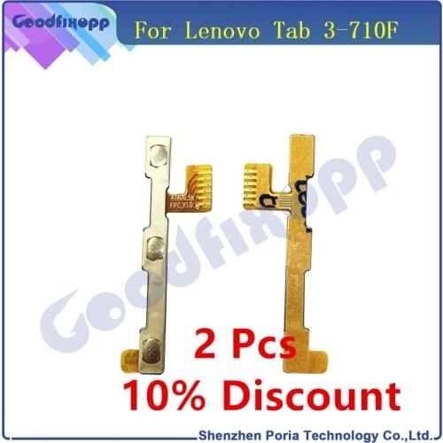 For Lenovo Tab 3-710F Power On Off Volume Button Up Down Key Flex Cable Ribbon Replacement Parts For Lenovo Tab 3-710F Cable