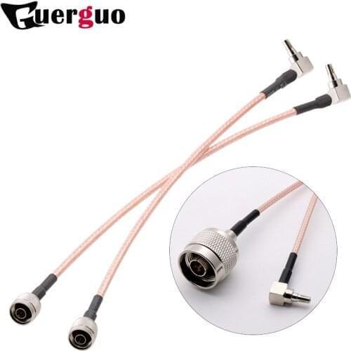100 PCS RG316 Pigtail Cable Assembly CRC9 to N Plug RF Coaxial Cable N Male Plug to CRC9 Male Right Angle Connector