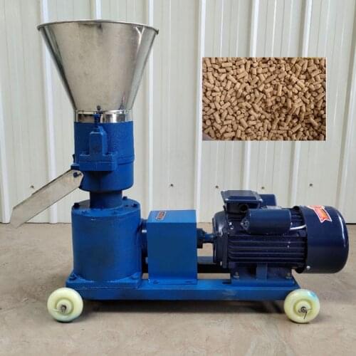 Mini wood rabbit chicken pig animal feed pellet machine
