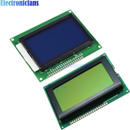 Yellow Green/Blue Color Backlight LCD Display Module 12864 128x64 Dots Graphic for arduino raspberry pi
