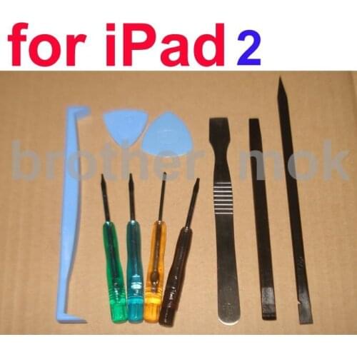 Repair opening tools kit open tool set 10 in 1 without package for iPad2 wholesale 30set/lot