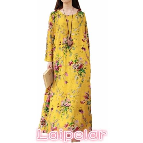 Summer 2021 Ladies Sexy O collar cotton linen loose gown casual shirt dress party dress sea lady cute dress